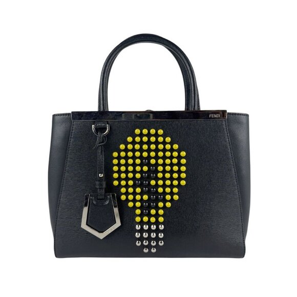 FENDI Black Leather Shoulder Bag - Picture 1 of 5